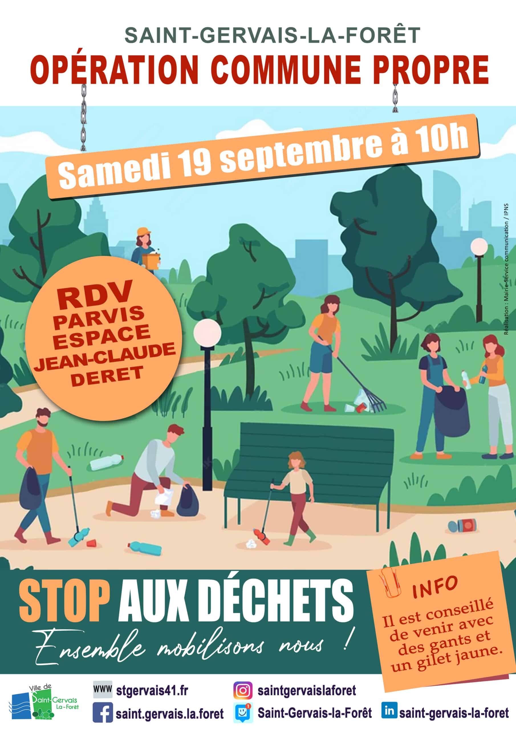 Affiche Comune propre automne